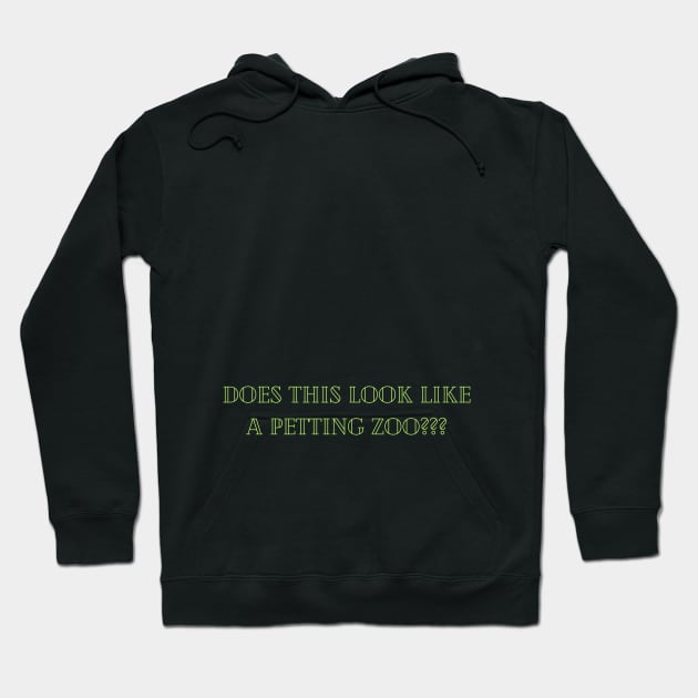 Does this look like a petting zoo? Hoodie by tocksickart